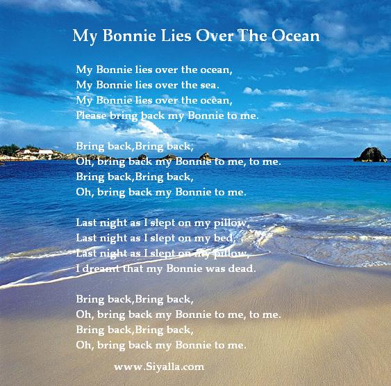 My Bonnie Lies Over The Ocean Nursery Rhymes Kids Poems Poems For 